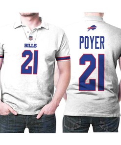 Buffalo Bills Jordan Poyer #21 Nfl Great Player American Football Team Game White 3d Designed Allover Gift For Bills Fans Polo Shirt