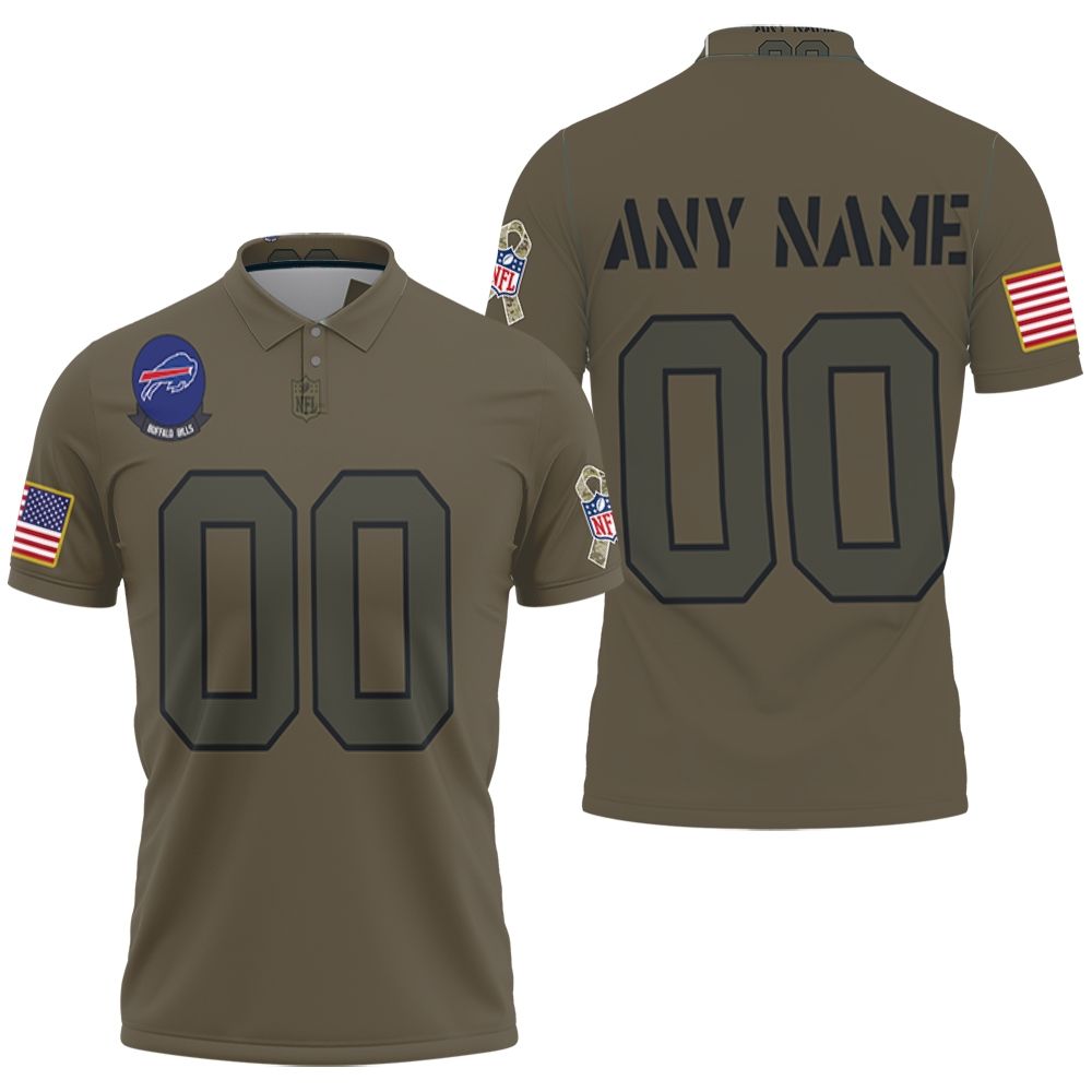 Buffalo Bills Nfl American Football Camo 2019 Salute To Service Custom Bills Fans Polo Shirt