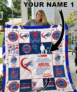 Buffalo Bills Personalized Name Quilt Blanket