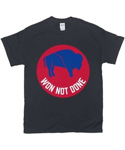 Buffalo Bills, Won Not Done, Large Buffalo Cicle T-Shirt