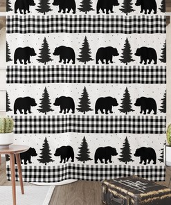 Buffalo Plaid Shower Curtain Optional Accessories Set