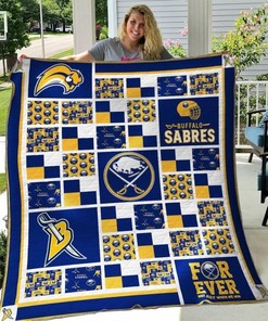 Buffalo Sabres Quilt Blanket Bedding Set Gifts for Fans