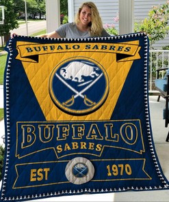 Buffalo Sabres Quilt Blanket Bedding Set for Home Décor