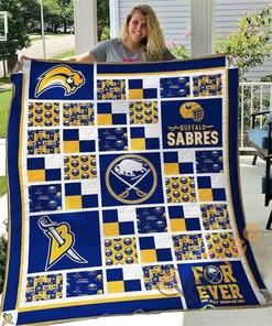 Buffalo Sabres V1 Quilt Blanket Bedding Set