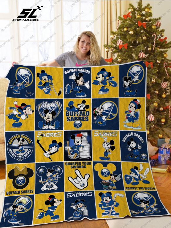 Buffalo Sarres Disney Mickey Mouse Quilt Blanket