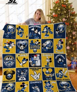 Buffalo Sarres Disney Mickey Mouse Quilt Blanket Bedding Set