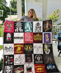 Buffy The Vampire Slayer T-Shirt Quilt Blanket