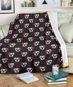 Bull Face Sherpa Fleece Blanket Gifts for Family, for Couple