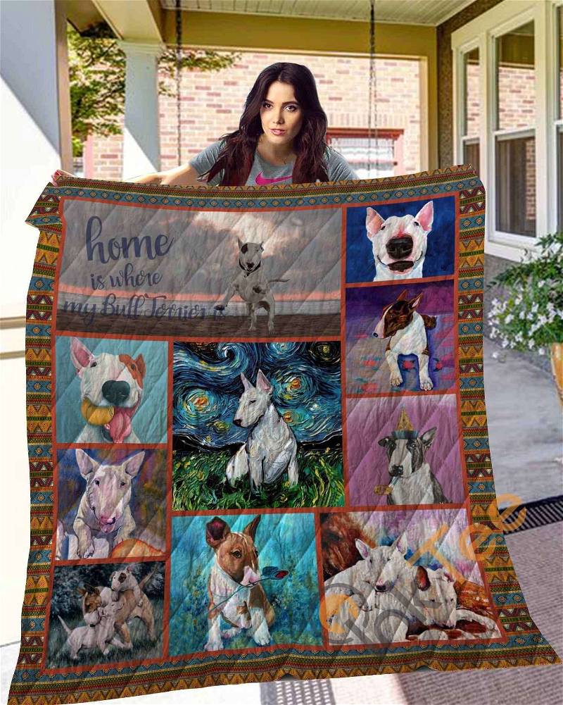 Bull Terriers 10 Quilt Blanket Bedding Set