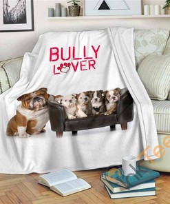 Bully Lover Sherpa Fleece Blanket Gifts for Family, for Couple