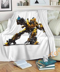 Bumblebee Sherpa Fleece Blanket Gifts for Family, for Couple