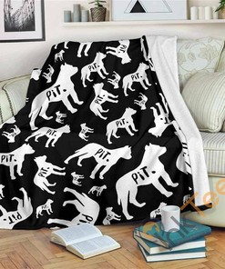Bunch Of Pits Sherpa Fleece Blanket Gifts for Family, for Couple