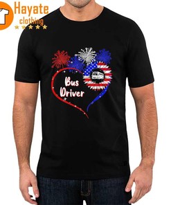 Bus Driver Happy 4Th Of July Shirt