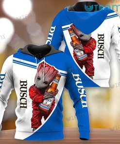 Busch Beer Hoodie 3D Groot Gift For Beer Lovers