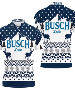 Busch Latte Christmas Gift Jersey Polo Shirt All Over Print Shirt 3d T-shirt