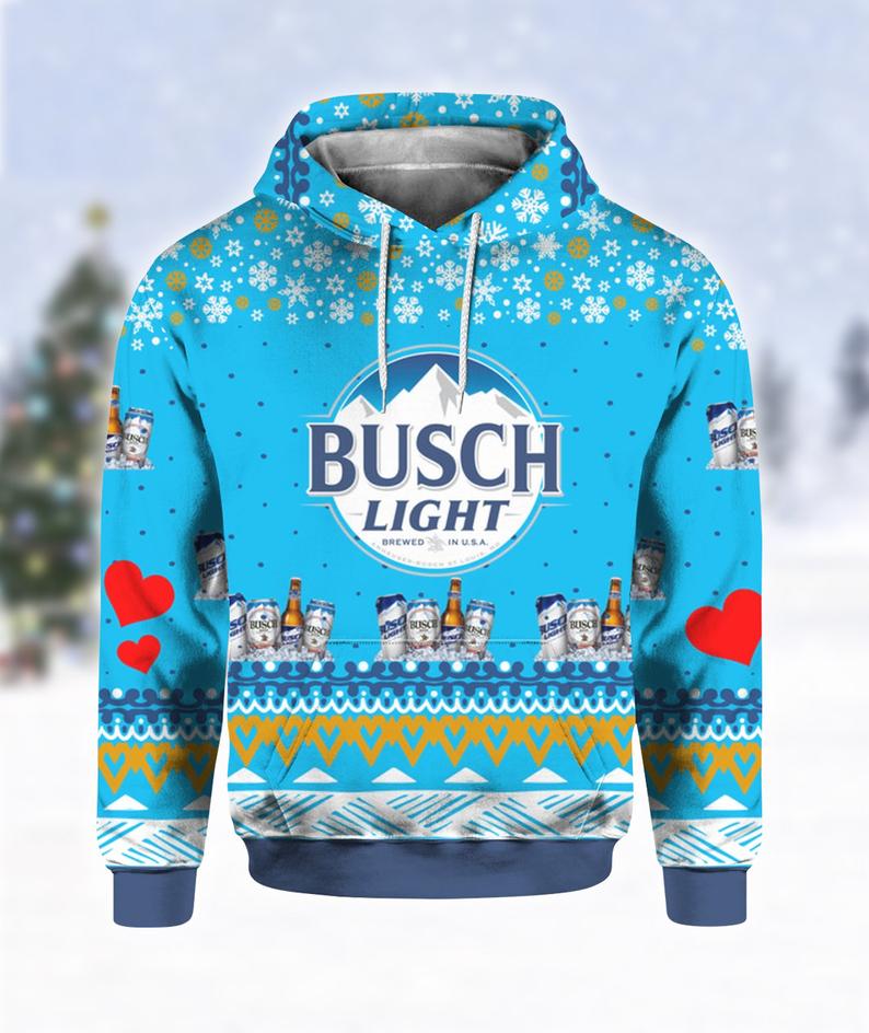 Busch Light Beer Hoodie 3D