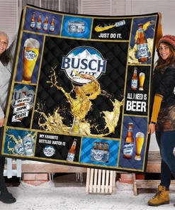 Busch Light Beer Lovers Personalized Quilt - Funny Gift.
