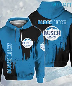 Busch Light Hoodie 3D Blue And Black Beer Lovers Gift