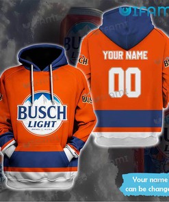 Busch Light Hoodie 3D Custom Name Beer Lovers Gift
