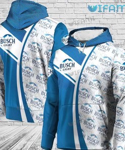 Busch Light Hoodie 3D Logo Pattern Gift For Beer Lovers