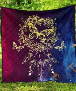 Butterflies Dreamcatcher Premium Quilt