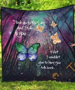 Butterflies I Look Up To The Sky Quilt