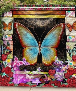 Butterfly 01 3D Quilt Blanket Bedding Set