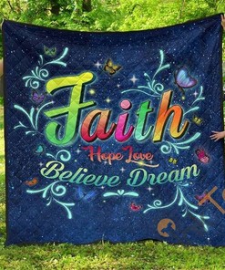 Butterfly Faith Premium Quilt
