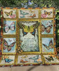 Butterfly I Am A Free Spirit Either admire me From The Ground Or Fly With Me Quilt Blanket Bedding Set