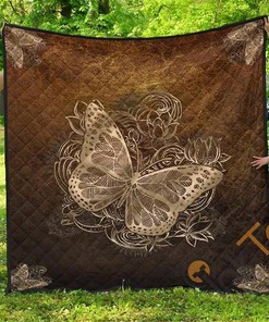 Butterfly Mandala Quilt Blanket Bedding Set