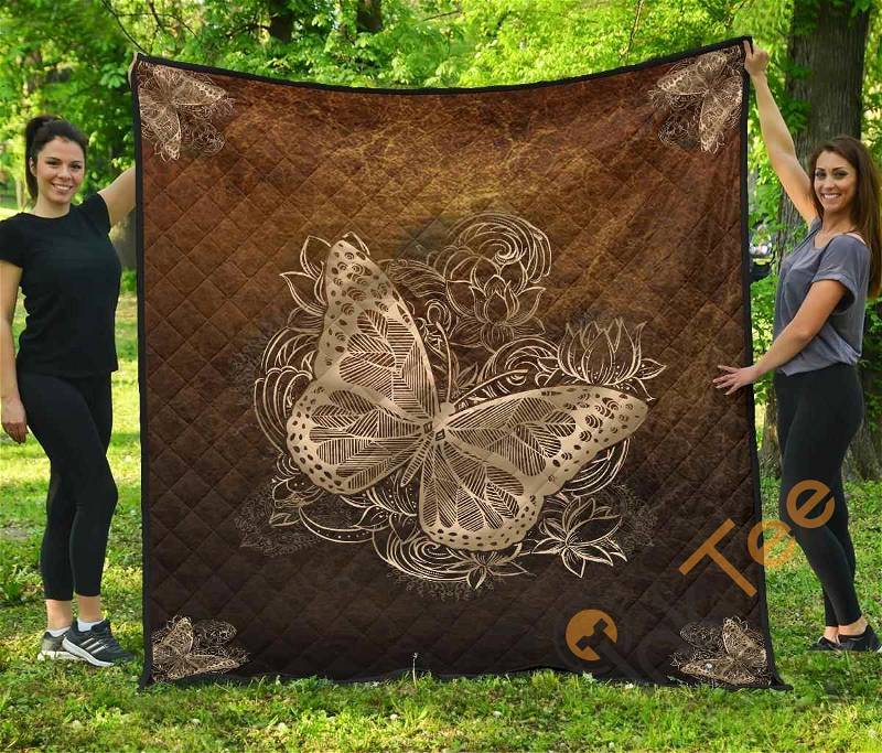 Butterfly Mandala Quilt Blanket Bedding Set