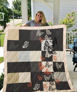 Butterfly Pattern Butterfly Lo Quilt Blanket Bedding Set