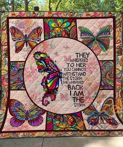 Butterfly Quilt Blanket Bedding Set With Pilliwcase Option Ver2