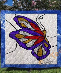 Butterfly Quilt Blanket Bedding Set With Pilliwcases Option