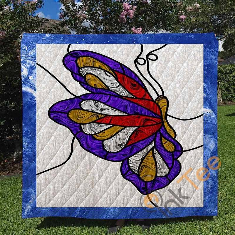 Butterfly Quilt Blanket Bedding Set With Pilliwcases Option