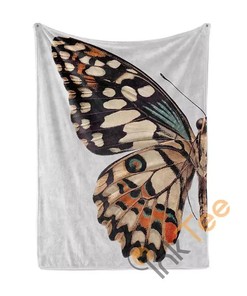 Butterfly Wing Sherpa Fleece Blanket Gifts for Family, for Couple