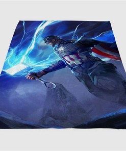 Buy Captain America Sherpa Fleece Blanket Gifts for Family, for Couple