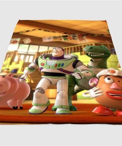 Buzz And Friends Toy Story Sherpa Fleece Blanket Gifts for Family, for Couple