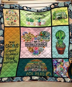 Cactus Quilt Blanket Bedding Set With Pilliwcase Option