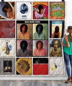 Caetano Veloso Albums Collection Quilt Blanket