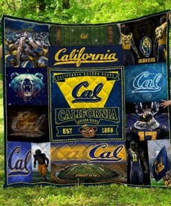 Cal EST 18 Ncaa California Golden Bears Combined Collection Love Quilt Blanket Bedding Set