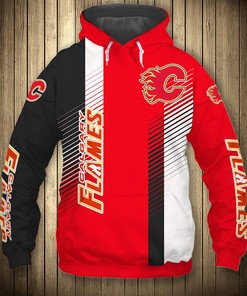Calgary Flames Hoodie 3D Cute Design Pullover Nhl