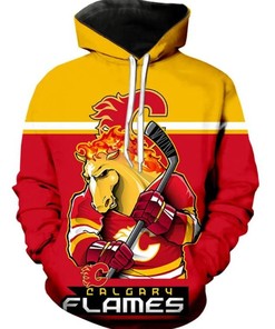 Calgary Flames Hoodie 3D Ultra-Cool Long Sleeve Gift for Fans