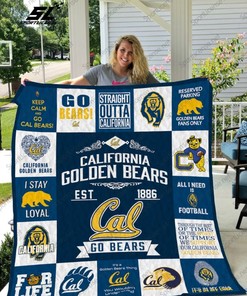 California Golden Bears Collection Quilt Blanket Bedding Set