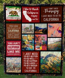 California Quilt Blanket Bedding Set