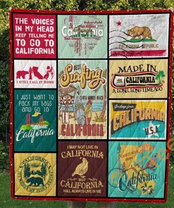 California V2 Quilt Blanket Bedding Set
