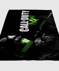 Call Of Duty Mw 4 Sherpa Fleece Blanket Gifts for Family, for Couple