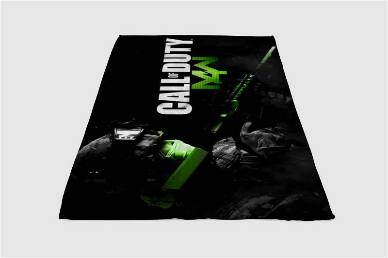 Call Of Duty Mw 4 Sherpa Fleece Blanket Gifts for Family, for Couple