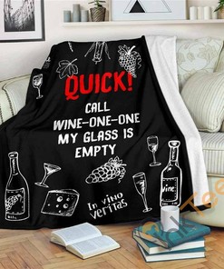Call Wine One Onewine Bestseller Sherpa Fleece Blanket Gifts for Family, for Couple