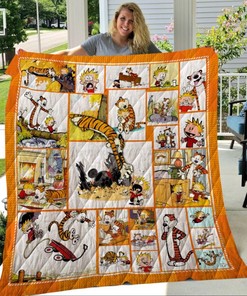 Calvin And Hobbes Quilt Blanket Bedding Set for Home Décor